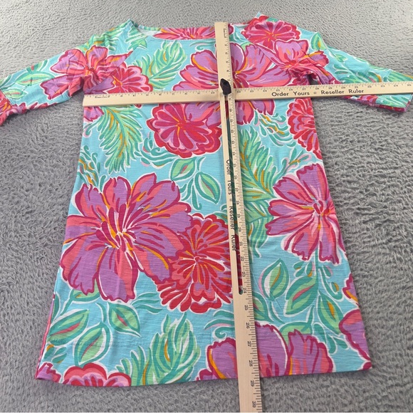 Lilly Pulitzer Dress Womens Small Multicolor Floral Cassie T Shirt Colorfull - Picture 7 of 9
